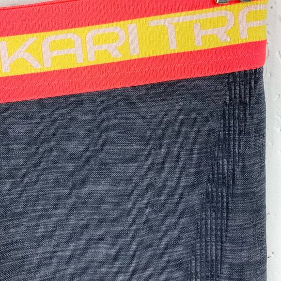 Kari Traa Kristina Capri Leggings Ribbed Silicone Waistband Gray Size Medium - Picture 4 of 8